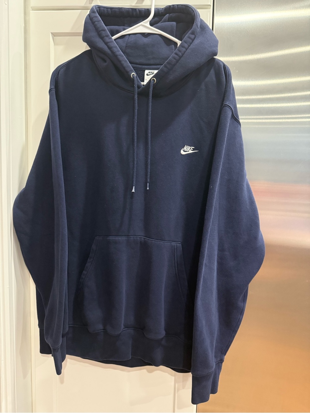 Nike Men's Navy Blue Pullover Hoodie, Size XL